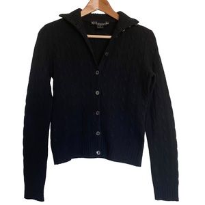 100% Cashmere Ralph Lauren Cardigan Button Up Sweater Excellent Condition size M